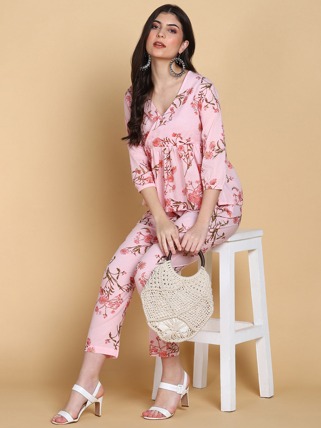 Pink Floral Co-ord Set.