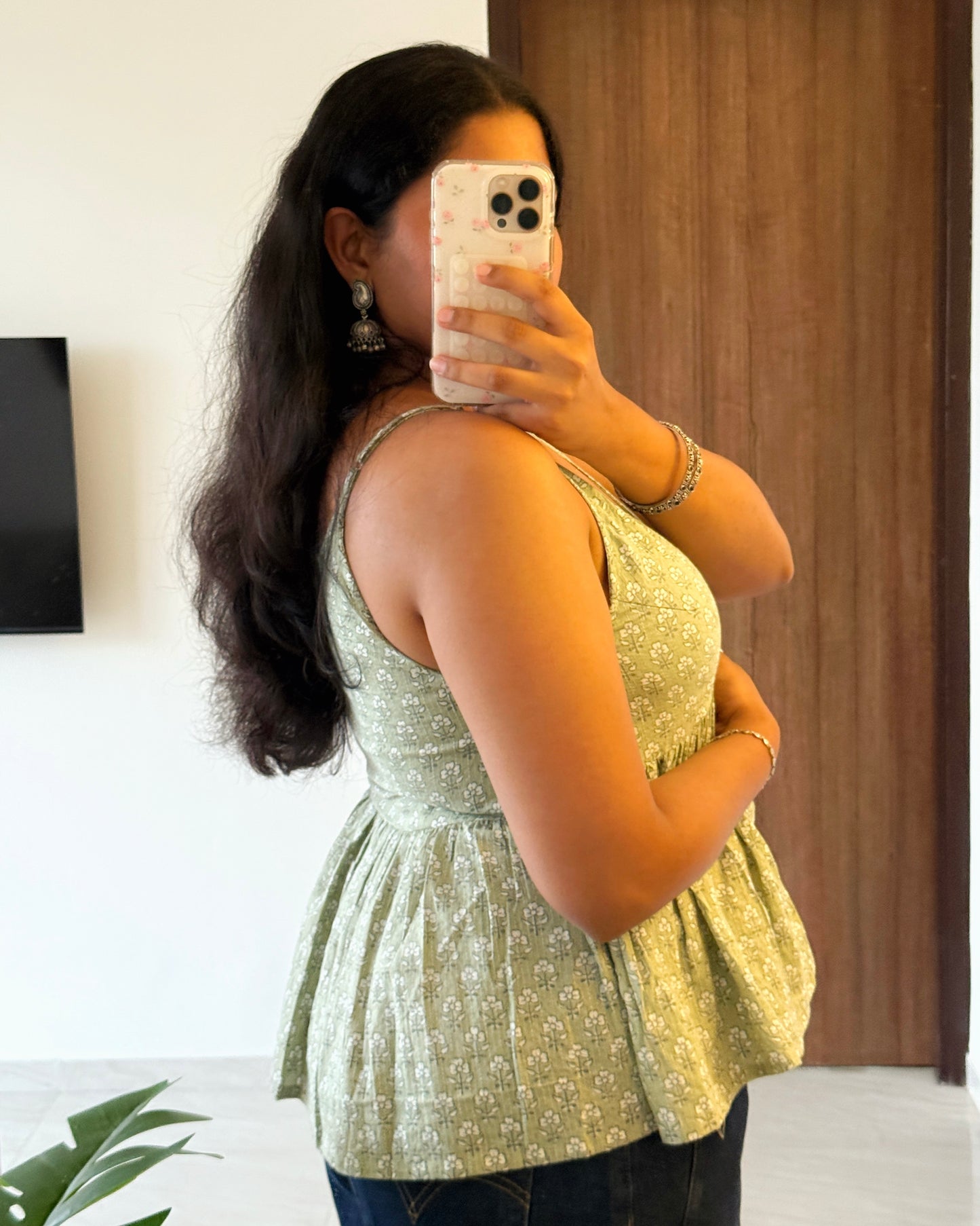 Kairi V-Neck Peplum Top