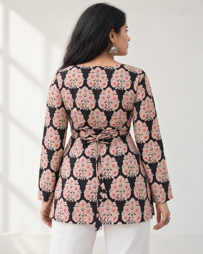Noor Square Neck Top with Pull to Fit Doris