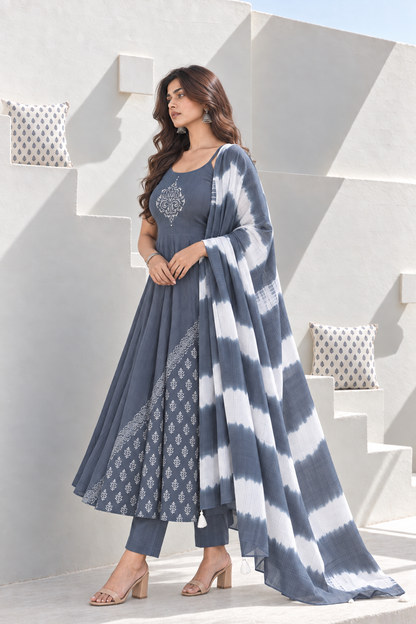 Megh Rani Anarkali with Pant & Dupatta