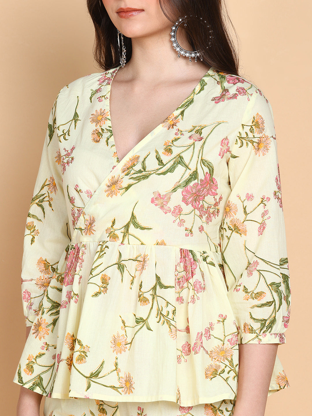 Yellow Floral Co-ord Set.