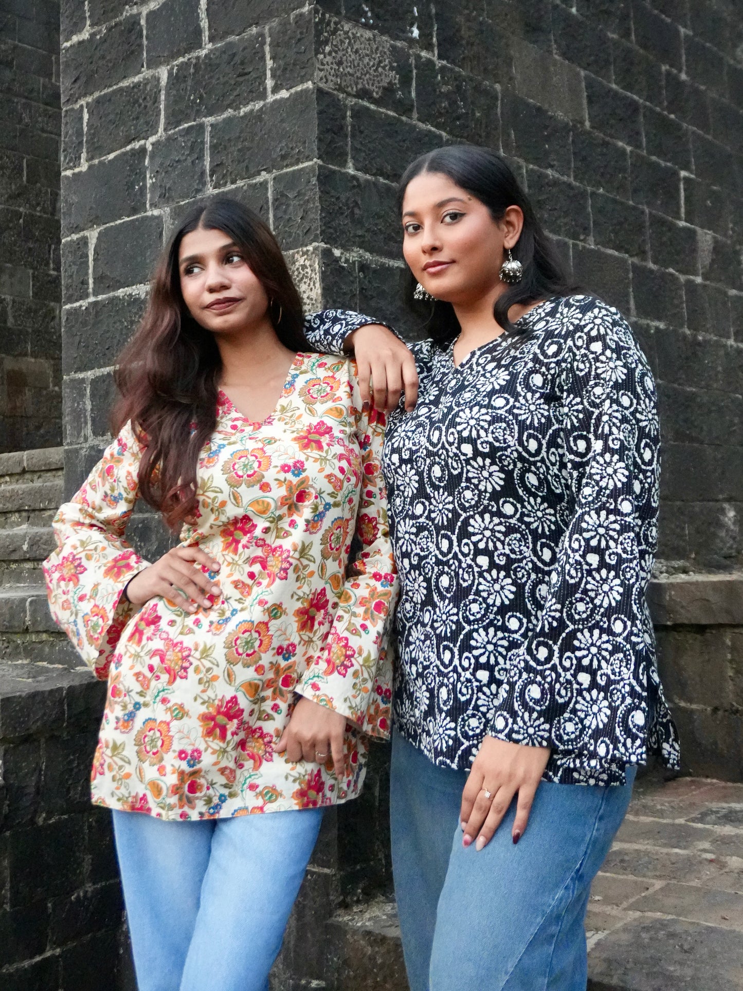 Surmai Bell Sleeve Kurti