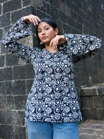 Surmai Bell Sleeve Kurti