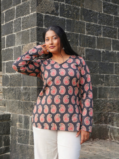 Nazar V-Neck Top