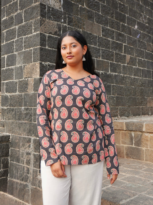 Nazar V-Neck Top