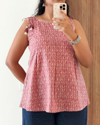 Saanjh Round Neck Top