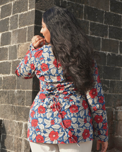 Madhuban Square Neck Top with Pull to Fit Doris