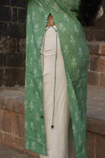 Neem Waist Cut  Single Kurti