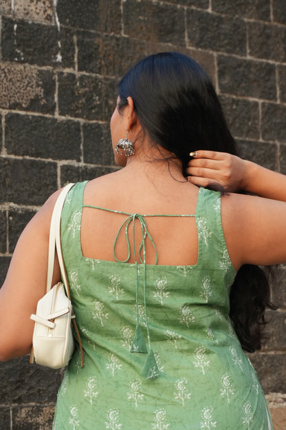 Neem Waist Cut  Single Kurti