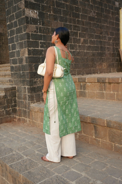 Neem Waist Cut  Single Kurti