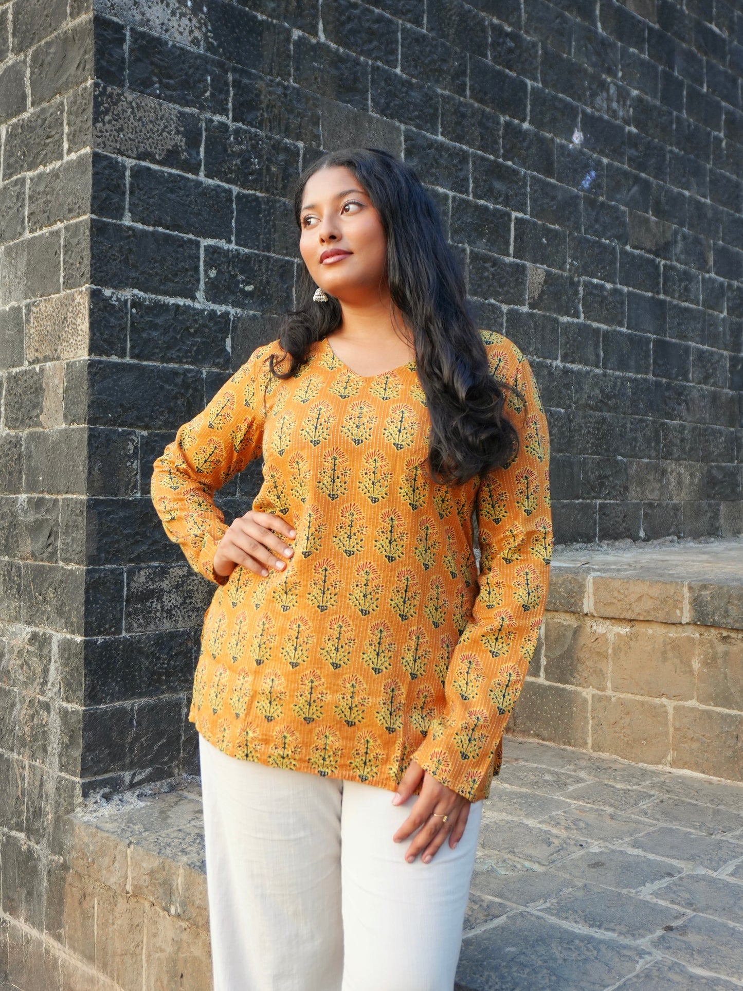 Phool V-Neck Top