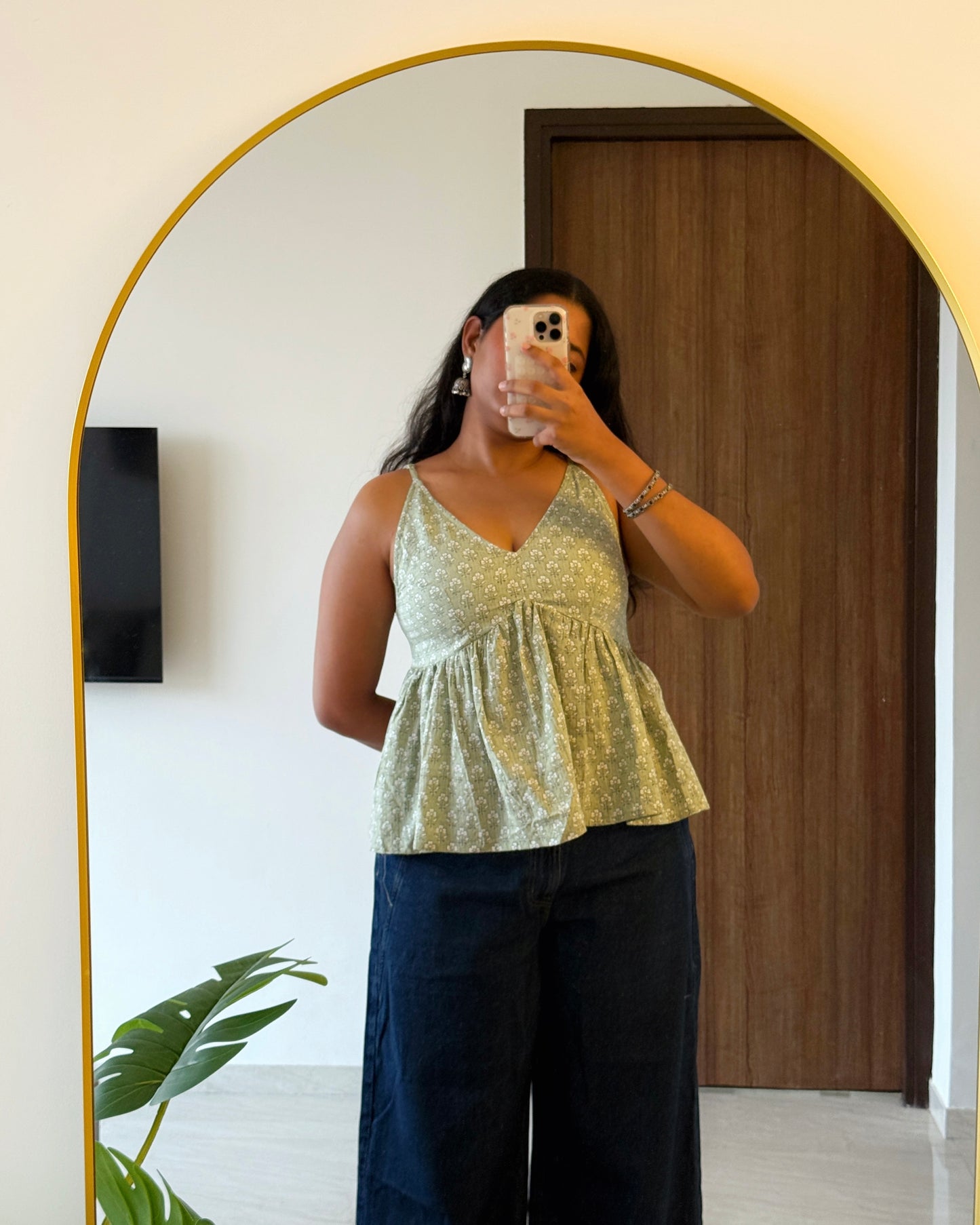 Kairi V-Neck Peplum Top