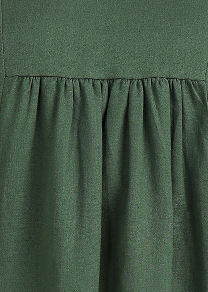 Olive Green Solid Kurta with Palazzo
