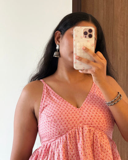 Pankhudi V-Neck Peplum Top