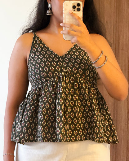 Tulsi V-Neck Peplum Top