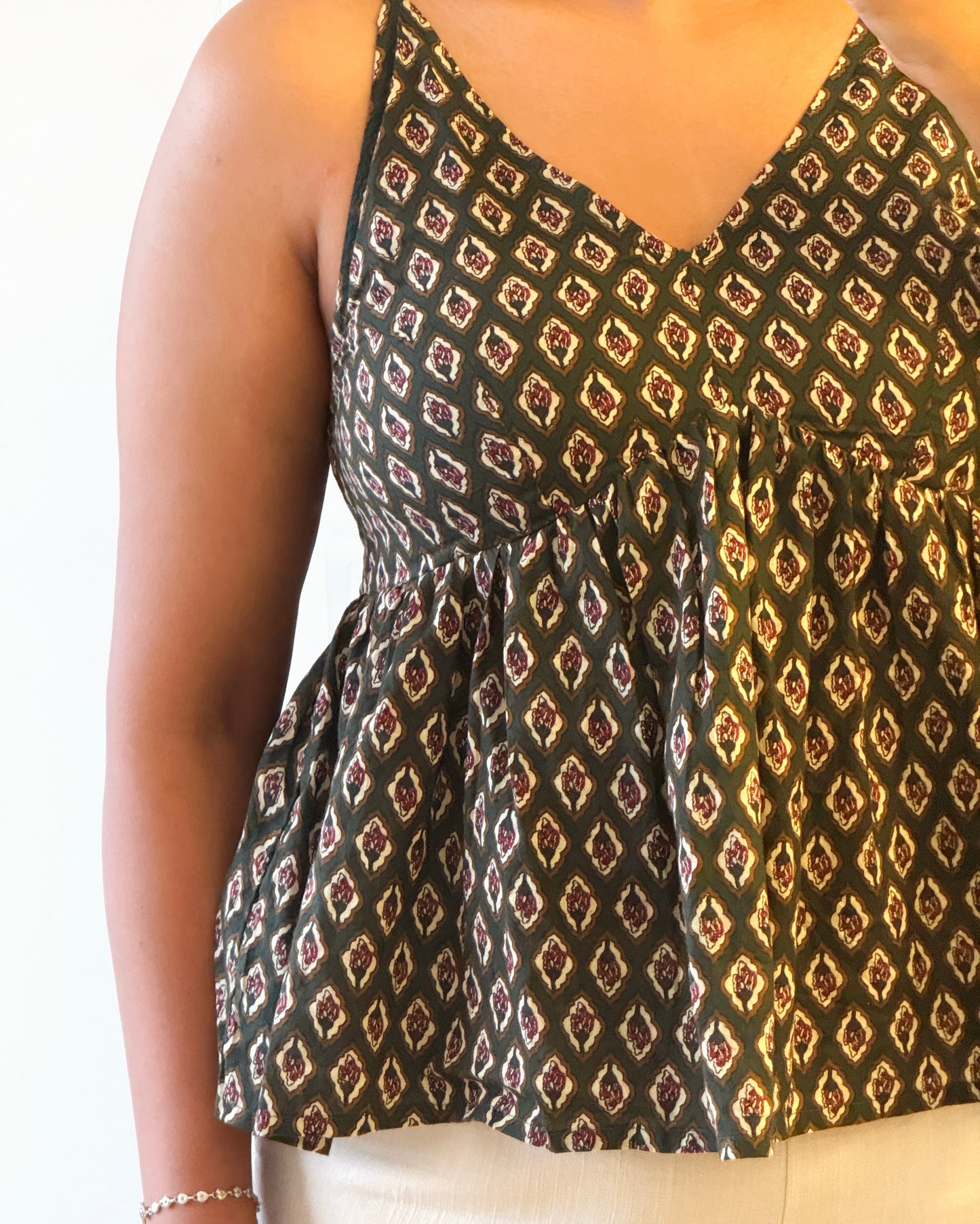 Tulsi V-Neck Peplum Top
