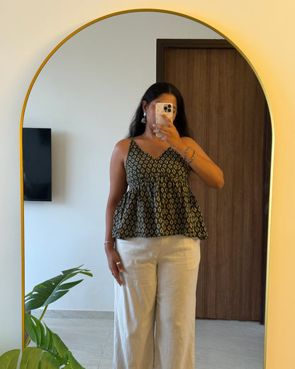 Tulsi V-Neck Peplum Top